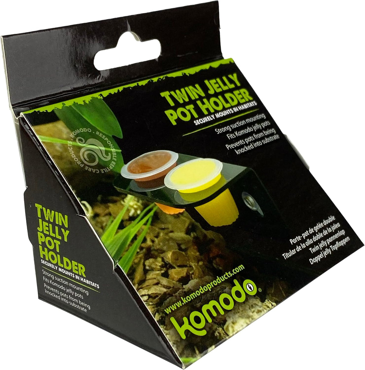 Komodo Twin Pot Jelly Holder suction cup mount
