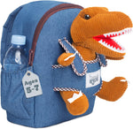 Naturally KIDS Toddler Backpack w. Plush Purple Triceratops Toy, Kids Gift | 2-in-1 Dinosaur Backpack w. Side Pockets & Reflective Logo, Dinosaur Gifts for 2 3 Year Old Girls, Birthday Gifts - Image 15