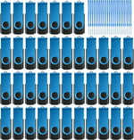 16GB 20-Pack Bulk Flash Drive Nicepicten Zip Drive USB 2.0 Thumb Drive Pack | FAT32 USB Jump Drives Multipack Memory Stick Pendrive for Backup - 16GB Blue - Image 10