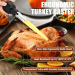 SCHVUBENR cooking baster transparent tube with dual measurements