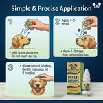 Reliphtasol imported USA pet eye drops bottle application design