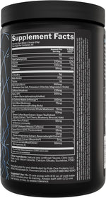 Rule One Proteins preLIFT supplement facts nutritional label back view