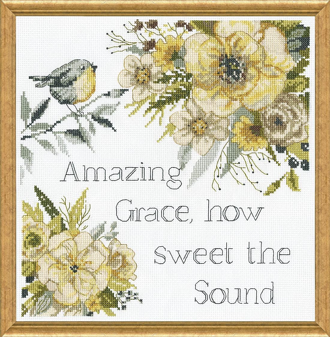 Design Works Amazing Grace counted cross stitch kit front view