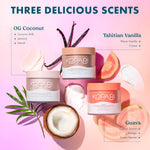 Kopari body butter application on skin