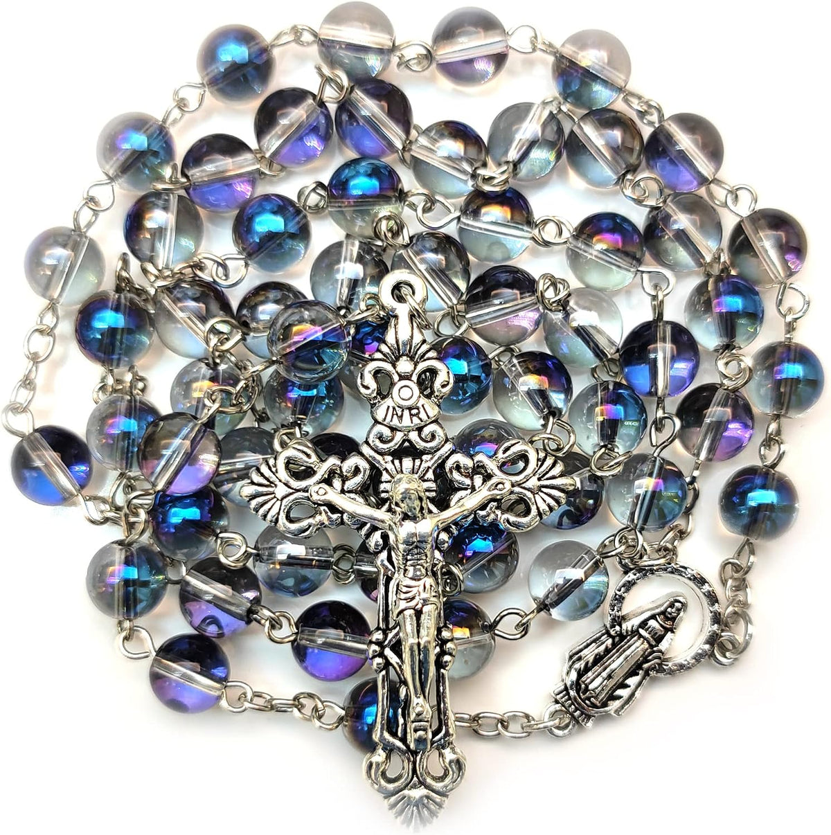 GeekTenet rosary beads chaplet front view