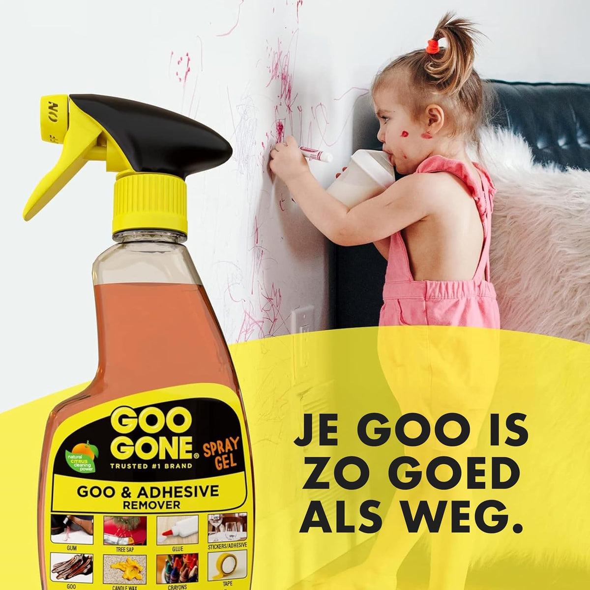 Goo Gone citrus spray gel packaging angle view