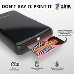 Zink sticky-back photo paper peel-off adhesive demonstration