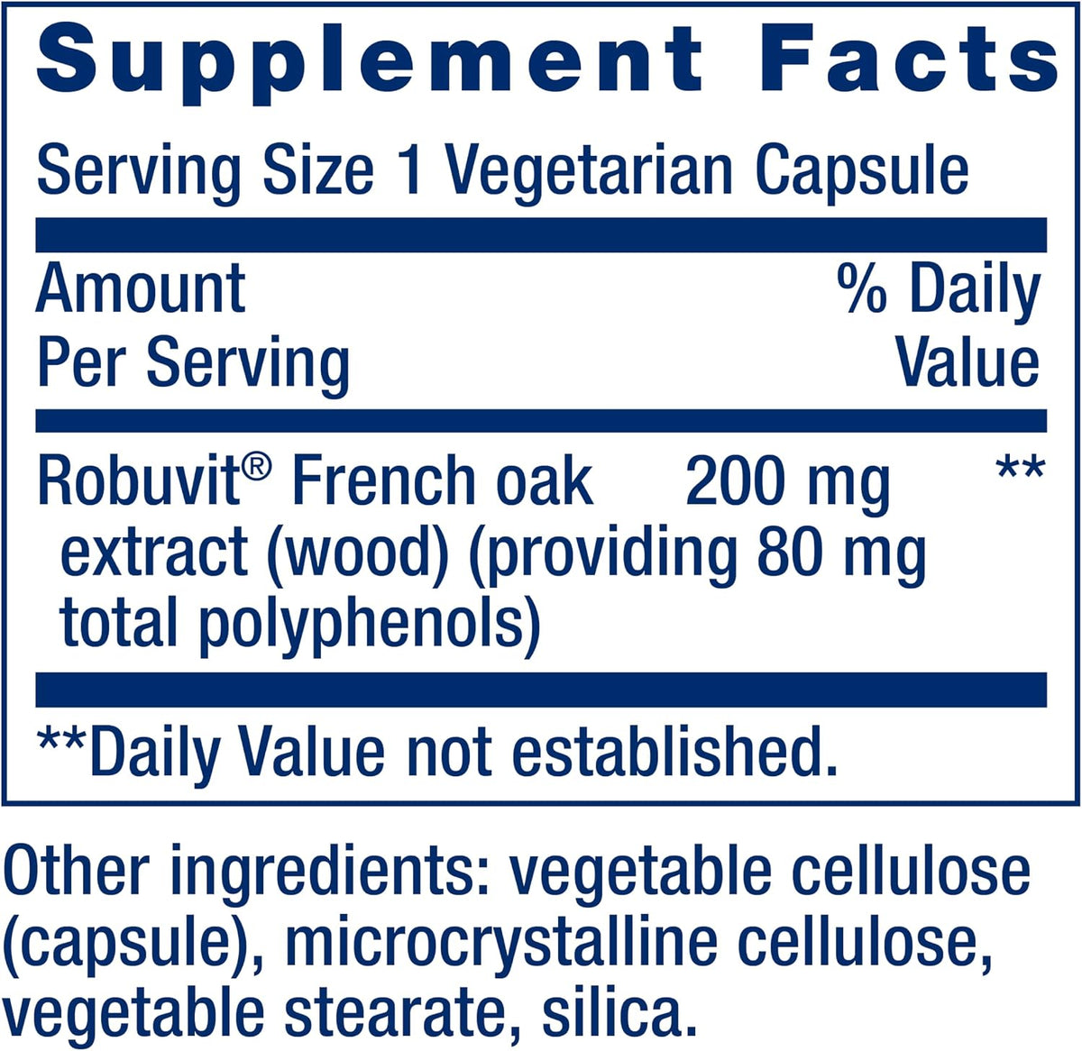 Life Extension Energy Renew French oak extract ingredient highlight