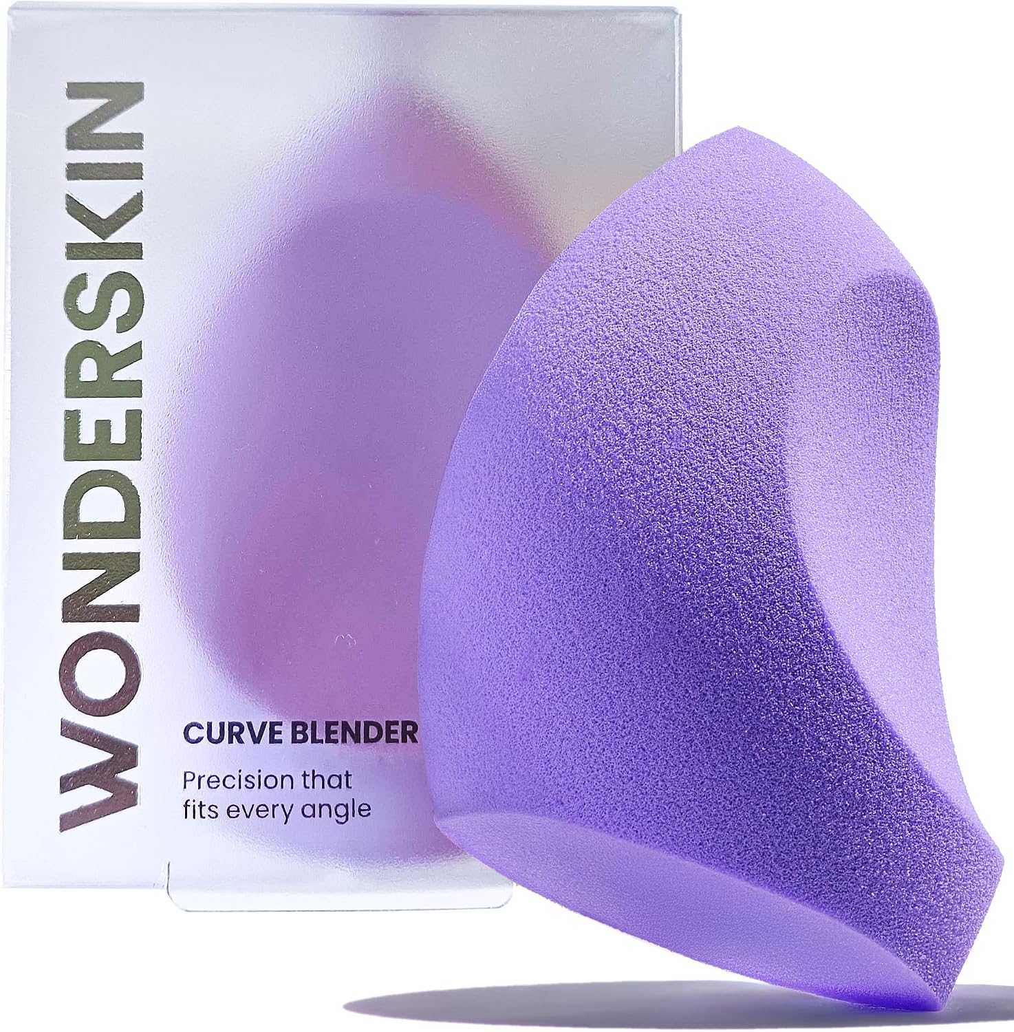 Wonderskin Curve Blender ergonomic makeup sponge front view