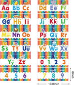 Outus rainbow alphabet bulletin board set durable water resistant material detail
