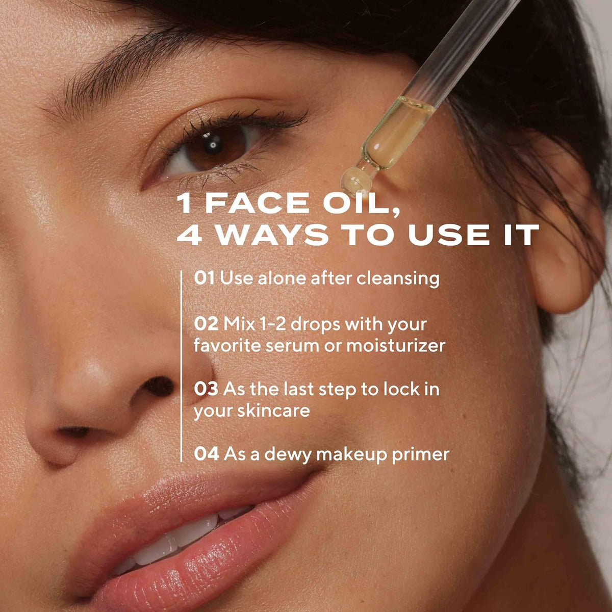 Close up shot of the packaging of Murad cellular hydration repair face oil.