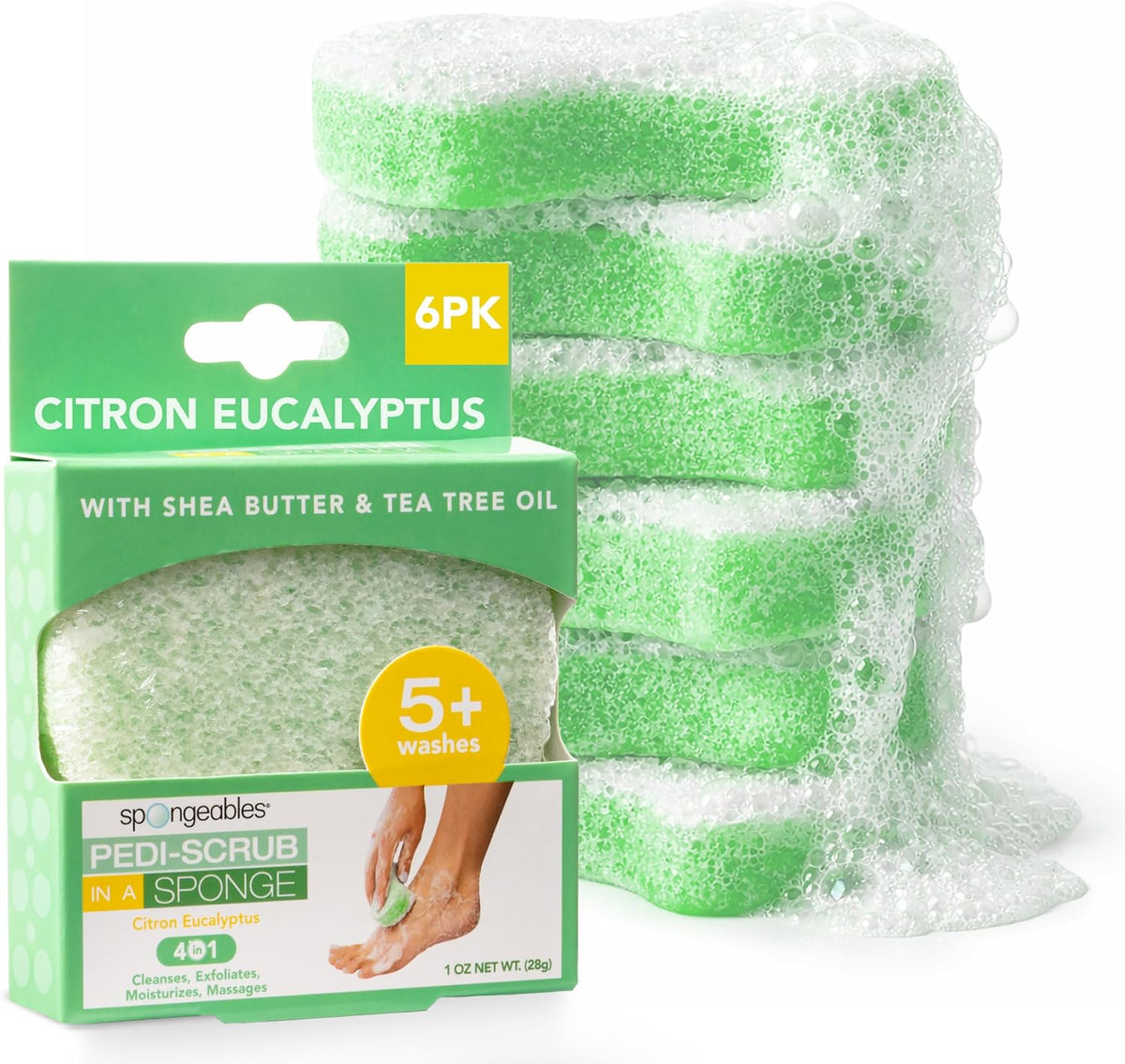 Spongeables Citron Eucalyptus 1 count product packaging