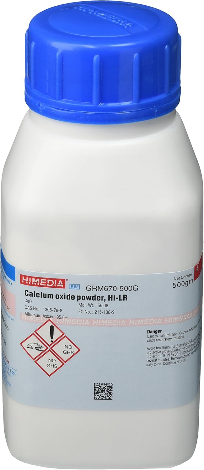 HiMedia GRM670-500G Calcium Oxide Powder, Extra Pure, 500 g - Image 1