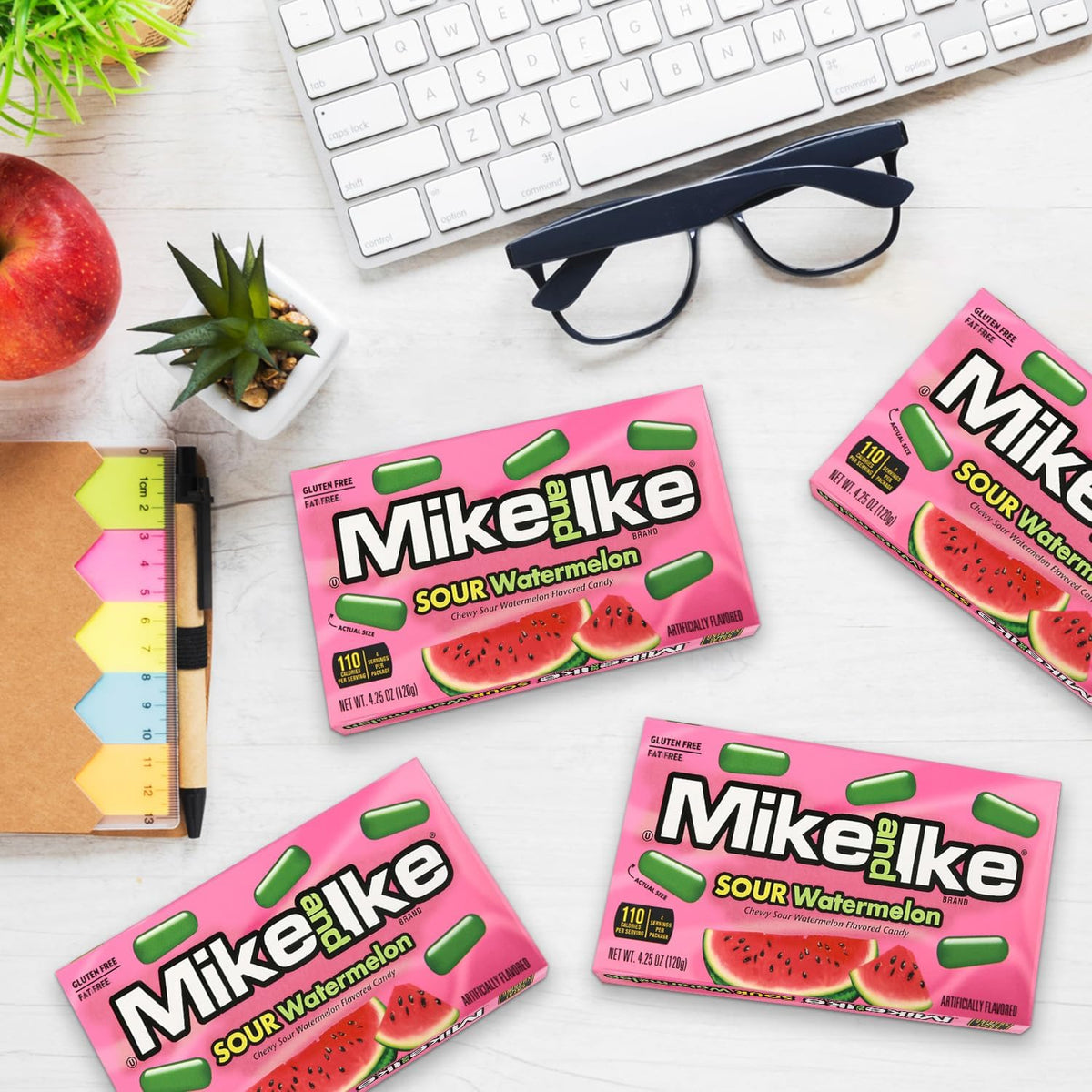 Marketing shot of Mike and Ike Sour Watermelon 2 pack