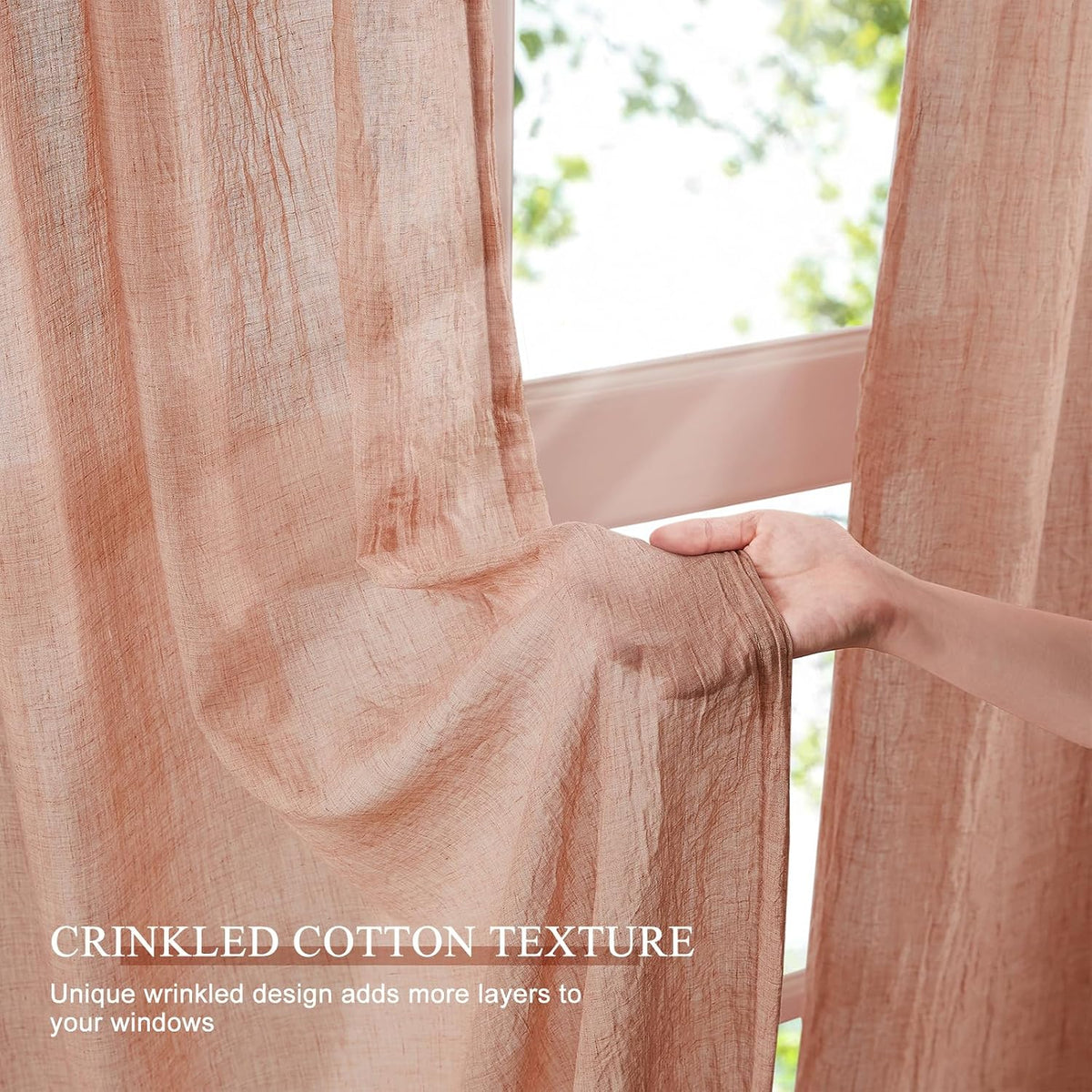 Melodieux light filtering sheer curtain panels light diffusion