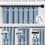DUALIFE thermal insulated window curtain panel set in bedroom
