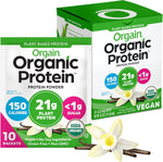 Orgain Organic Vegan Protein Powder Vanilla Bean box front view