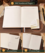 Paibas office notebook shown with colorful index sticky tabs