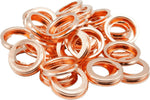 25 PCS Metal/Rubber Drain Plug Gasket, Fits M16 Replace 097-035,10174313 (24.7x16.5mm) - Image 10