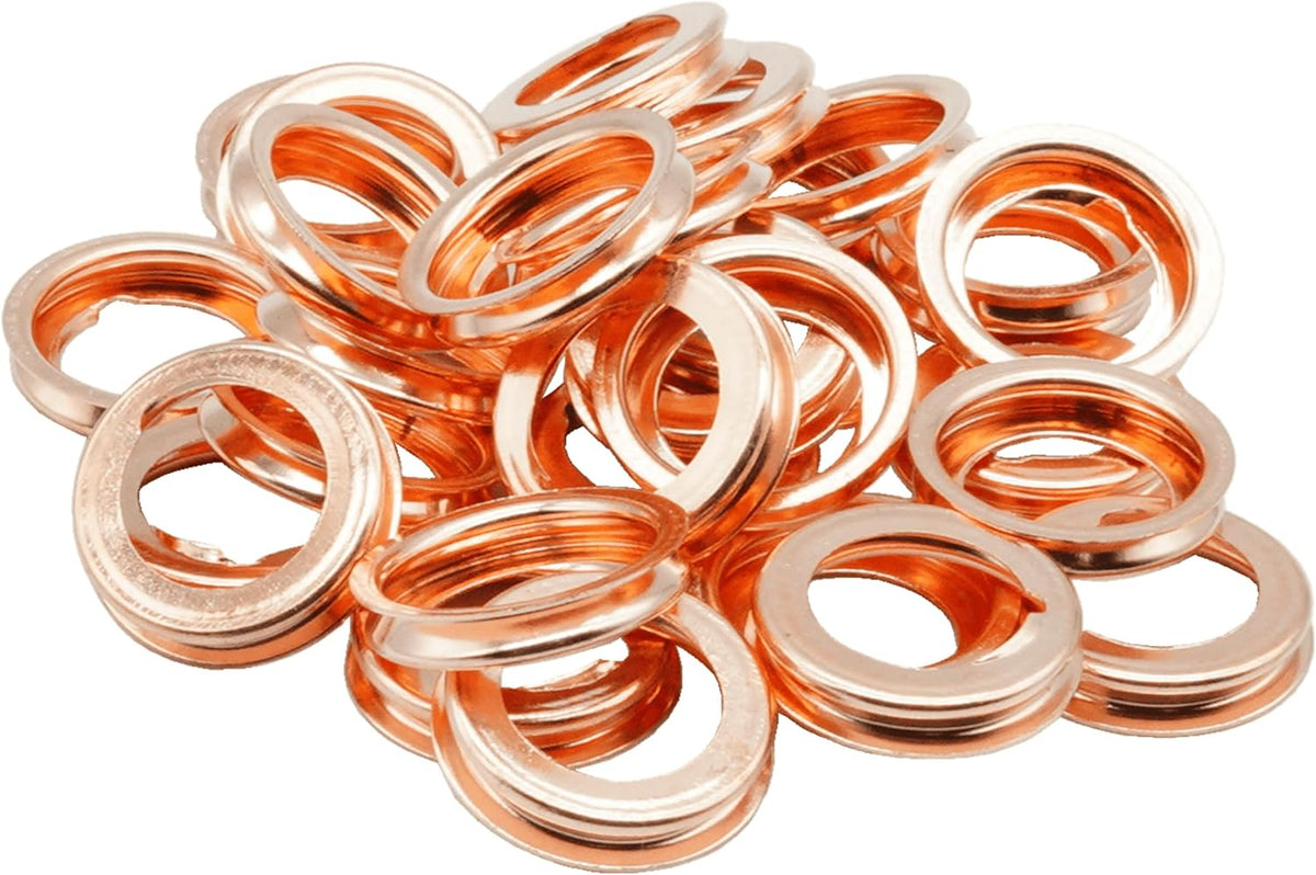 25 PCS Metal/Rubber Drain Plug Gasket, Fits M16 Replace 097-035,10174313 (24.7x16.5mm) - Image 10