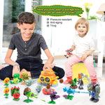 Packaging and complete contents of Maikerry PVZ toy set