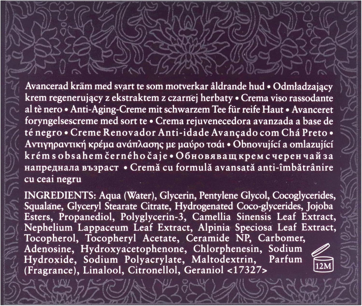 Fresh Black Tea Advanced Age Renewal Cream angle view of jar
