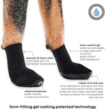 GOO EEZ Ultras Dog Boots side angle displaying stretchable ribbed fabric.