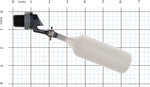 Kerick Valve MA052 PVC Mini Float Valve, Tank Mount, Adjustable Arm, 1.5 gpm at 60 psi, 1/2" NPT Male - Image 4