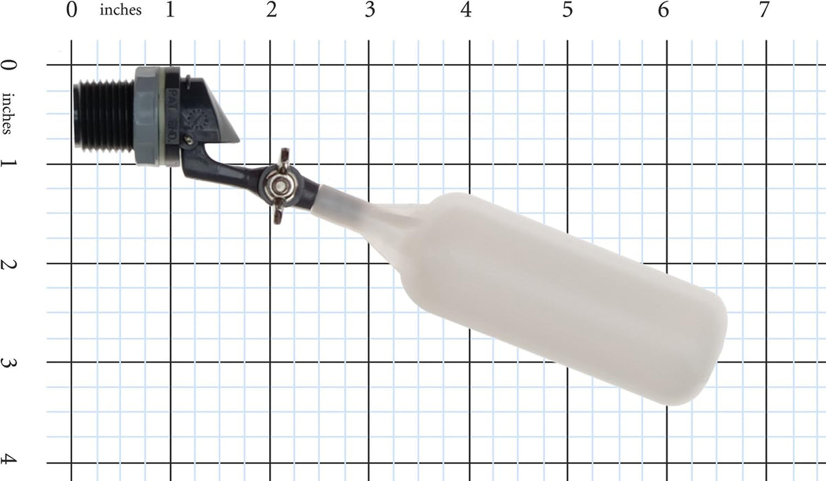 Kerick Valve MA052 PVC Mini Float Valve, Tank Mount, Adjustable Arm, 1.5 gpm at 60 psi, 1/2" NPT Male - Image 4