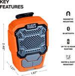 Klein Tools AEPWS1 speaker magnetic clip mount detail