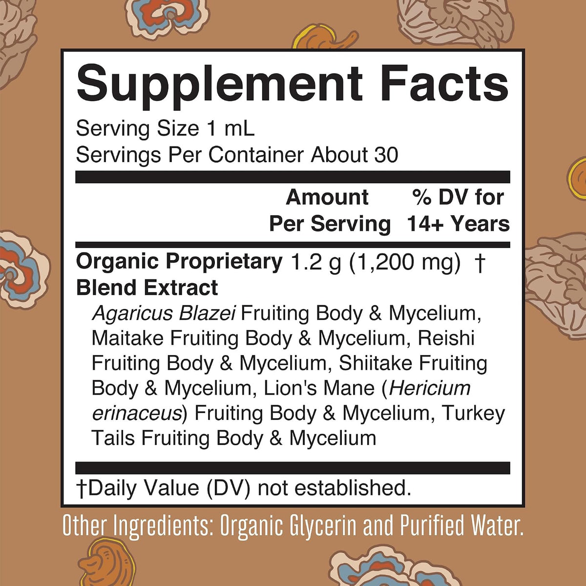MaryRuth's Lion's Mane and Reishi mushroom complex liquid drops