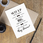 Goroar wedding proposal card blank interior view