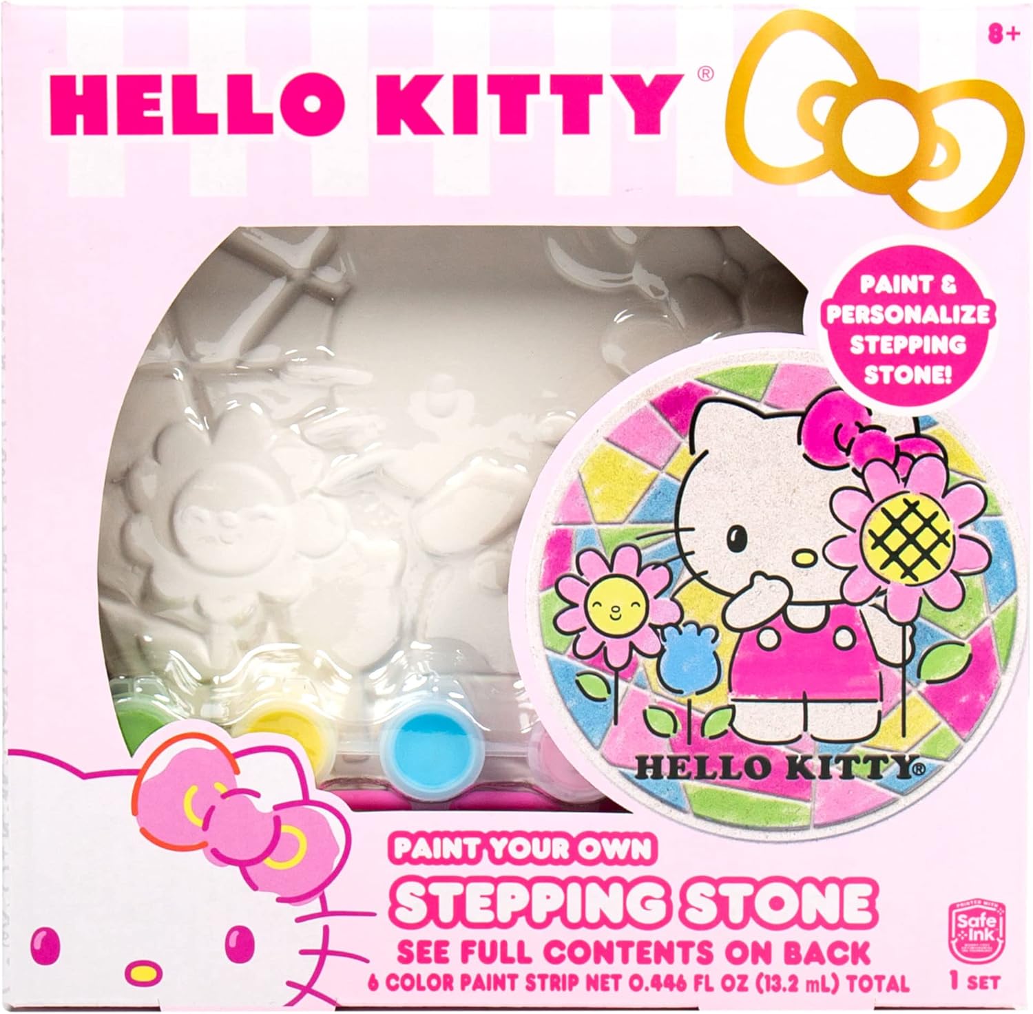 Horizon Group USA Hello Kitty paint your own stepping stone craft kit front view