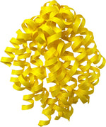 Jillson Roberts yellow grosgrain curly gift bow front view
