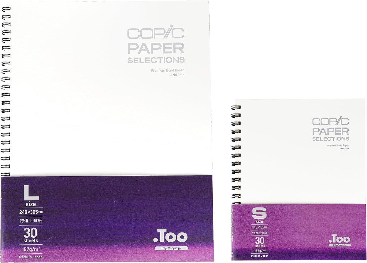 Close-up of 157gsm premium bond paper texture inside sketchbook