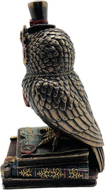 Veronese Design Steampunk Top Hat Owl close up of goggles and face