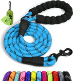 Taglory Rope Dog Leash 6 FT with Comfortable Padded Handle, Highly Reflective Threads Leash and Anti-Tangle Clip for Walking Medium Large Dogs, 1/2 inch, Black - Image 9