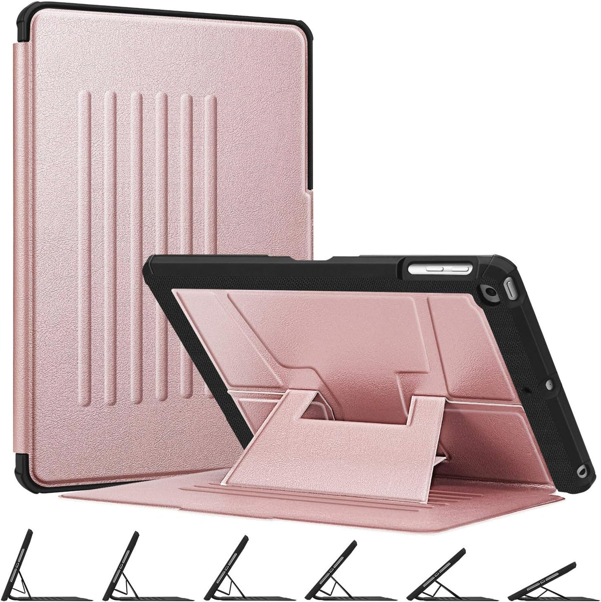 Fintie Shockproof Case for iPad 6th/5th Generation 9.7", iPad Air 2 & Air 1 | Built-in Magnetic Kickstand, Multiple Viewing Angles, Corner Protection, Soft TPU Back Cover, Auto Wake/Sleep, Purple - Image 11