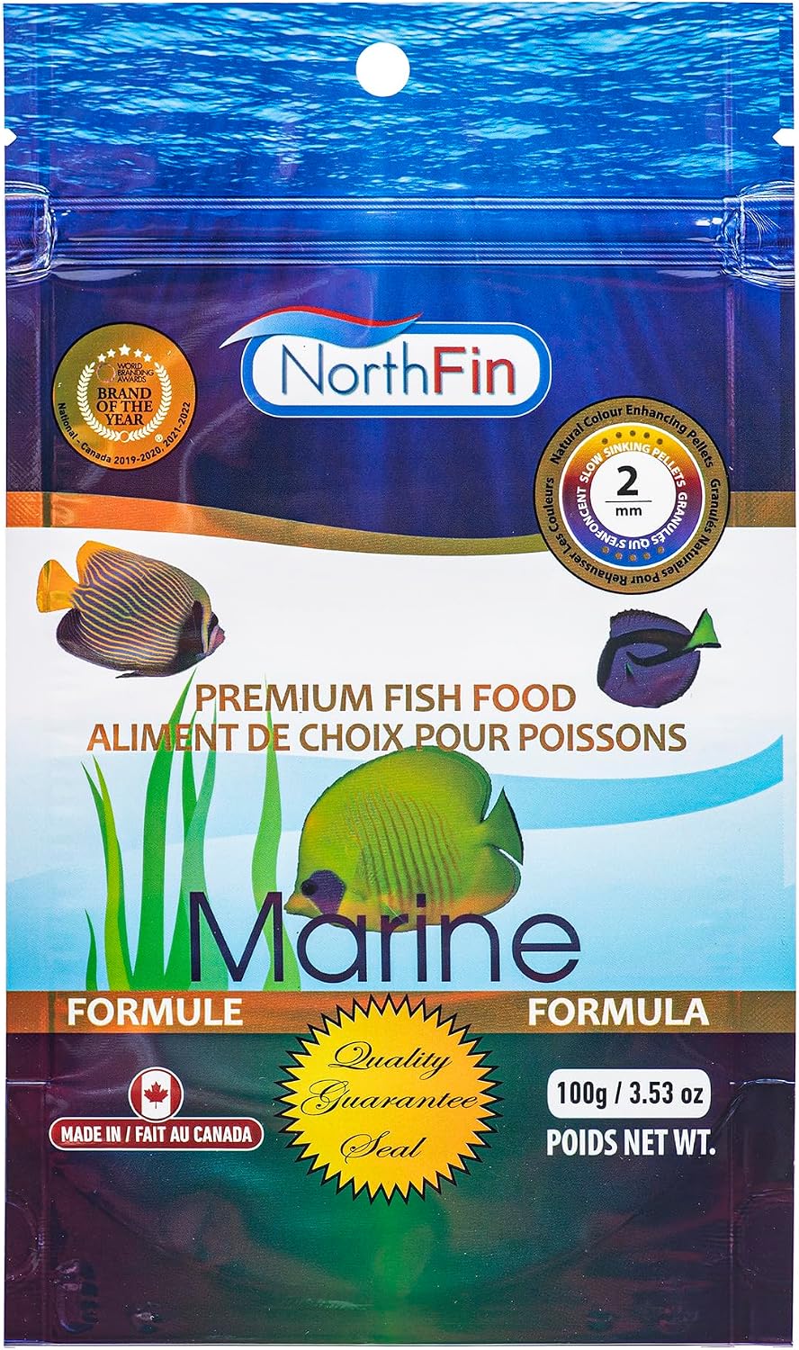 Northfin marine formula premium fish food front view packaging