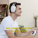 Binnune white gaming headset with microphone
