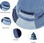 GuanGu packable travel hat folded demonstrating portability