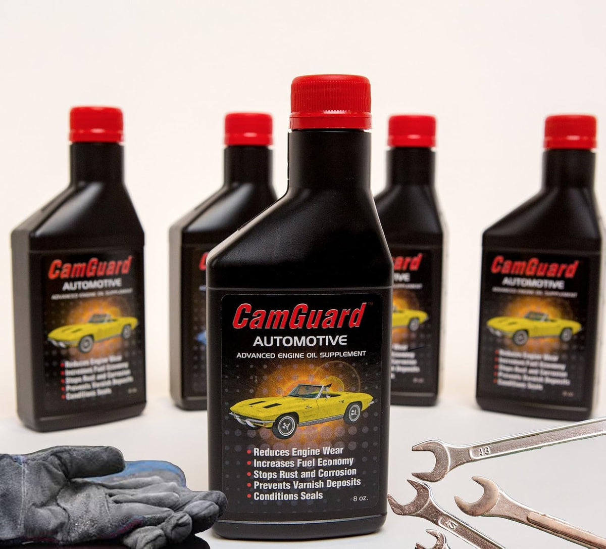 Camguard 100 Percent Oil Additive Concentrate front view bottle