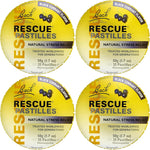 Bach Rescue Remedy Pastilles Black Currant tin front view for stress relief.