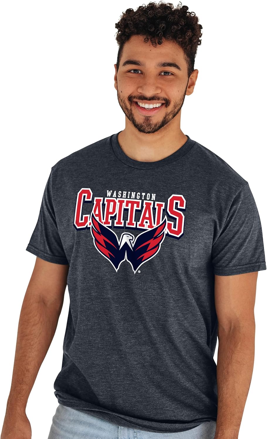 Blue 84 NHL Unisex-Adult NHL Officially Licensed T-Shirt Heathered Black - Image 15