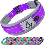 Joytale Dog Collar for Large Dogs, Neoprene Padded and Adjustable, Reflective Wide Heavy Duty Pet Collars with Durable Metal Belt Buckle for Walking, Hotpink, L - Image 15