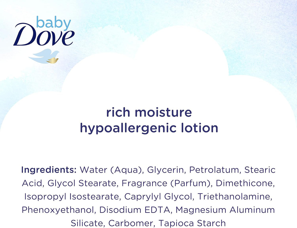 Baby Dove Face and Body Lotion Rich Moisture 13 oz - Image 15