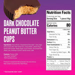 SkinnyDipped low carb dark chocolate cups with real peanut butter filling
