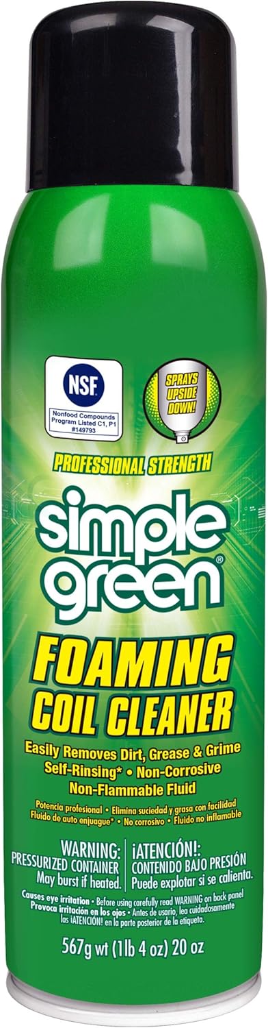 Simple Green Foaming Coil Cleaner aerosol can front view