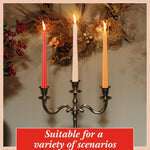 Threan scented soy wax candlesticks close up