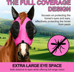Youven stretch horse mask breathable mesh detail